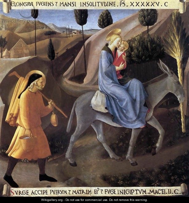 Flight into Egypt - Fra (Guido di Pietro) Angelico
