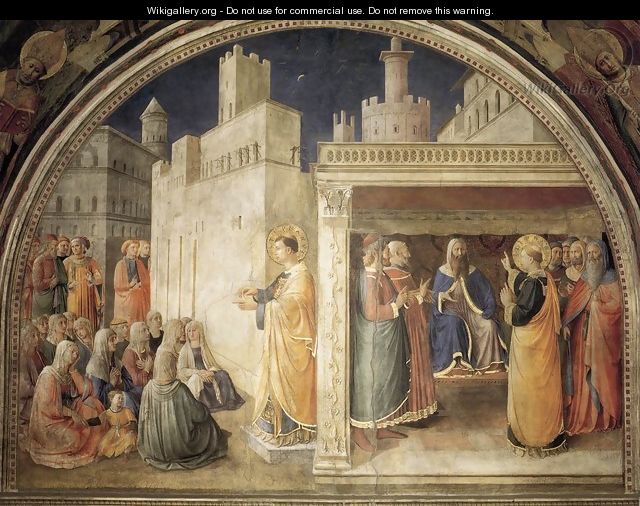 Lunette of the north wall - Fra (Guido di Pietro) Angelico