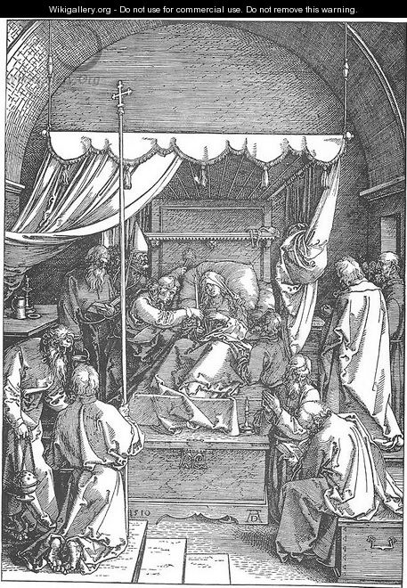 Life of the Virgin 17. The Death of Mary - Albrecht Durer