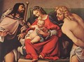 Madonna with the Child and Sts Rock and Sebastian - Lorenzo Lotto