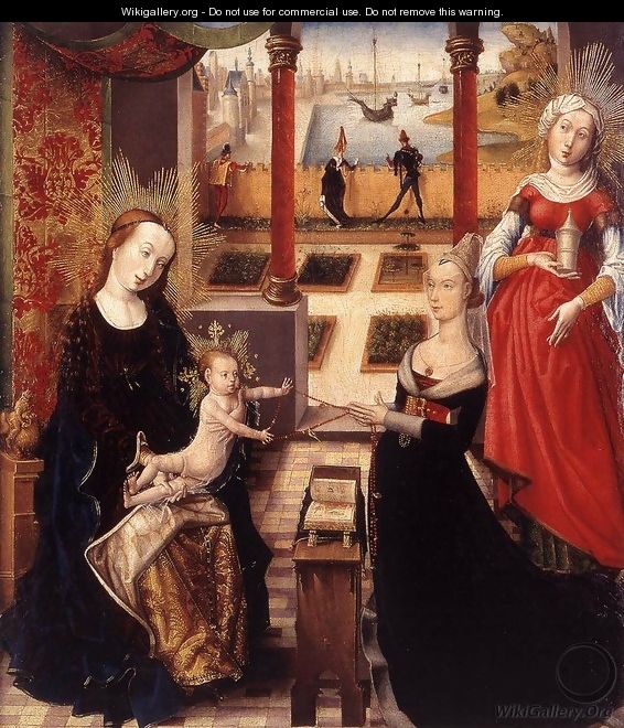 Madonna with Donor and St Mary Magdalene - Unknown Painter