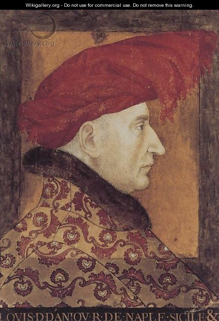 Portrait of Louis II, Duke of Anjou - Unknown Painter