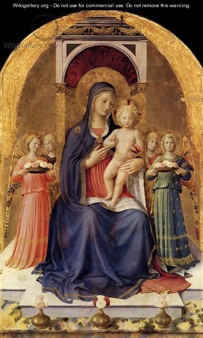 Perugia Altarpiece (central panel) - Fra (Guido di Pietro) Angelico
