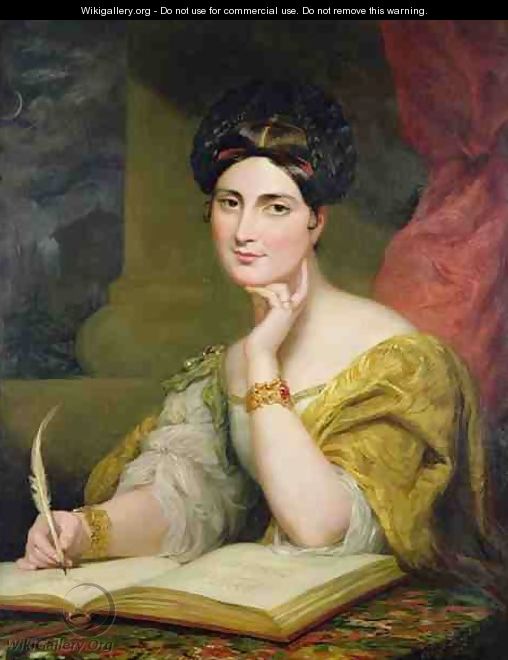 Portrait of the Hon Mrs Caroline Norton - Sir George Hayter