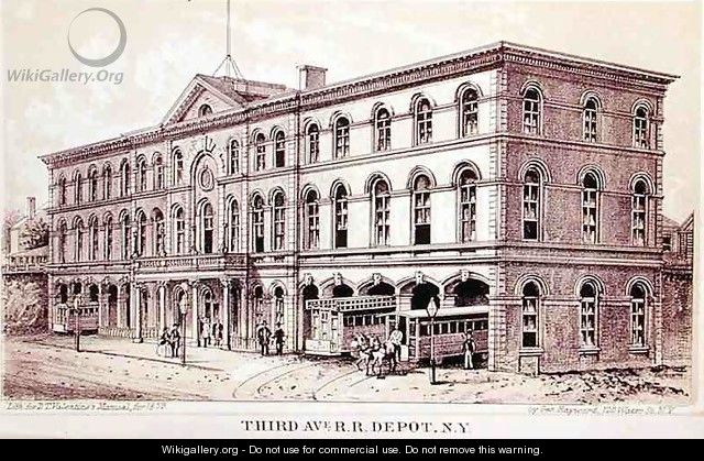 View of the Third Avenue Railroad Depot - George Hayward