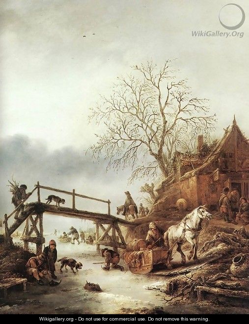 A Winter Scene - Adriaen Jansz. Van Ostade