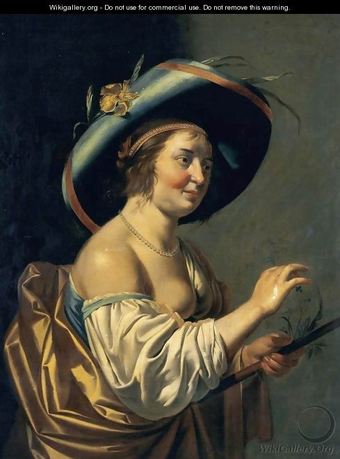 A Shepherdess - Jan Van Bijlert