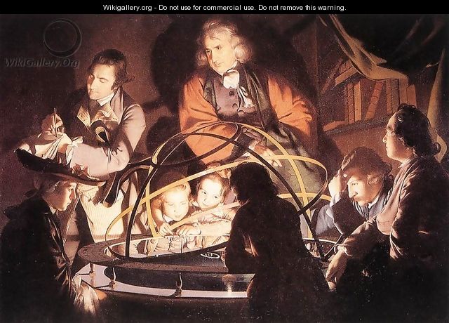A Philosopher Lecturing with a Mechanical Planetary - Joseph Wright