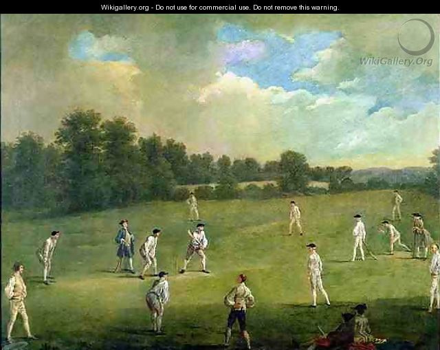 Cricket as Played in the Mary le Bone Fields - Francis Hayman