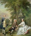 Jonathan Tyers and his Daughter Elizabeth and her Husband John Wood - Francis Hayman