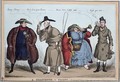 A Quartette in Character George IV Wellington Lady Conynham Robert Peel - William Heath