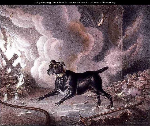 The London Firemans Dog - William Heath