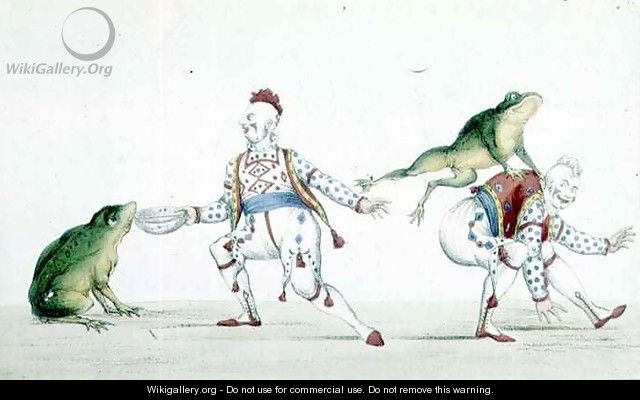 Grimaldis Leap Frog in the Comic Pantomime of the Golden Fish - William Heath