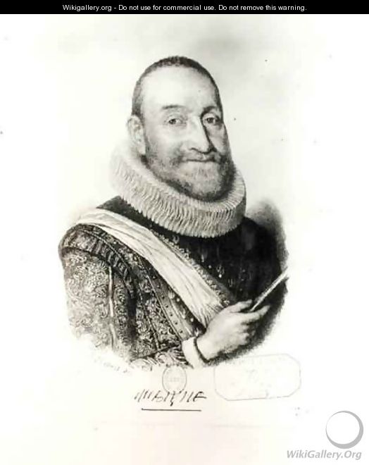 Portrait of Theodore Agrippa dAubigne 1552-1630 - J. Hebert