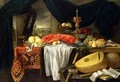 Still Life with a Lobster Lemons and a Lute - Jan van den Hecke