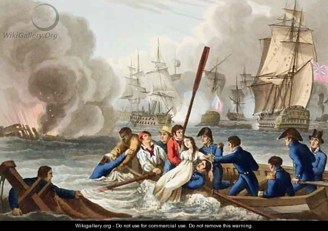 Anecdote at the Battle of Trafalgar - (after) Heath, William