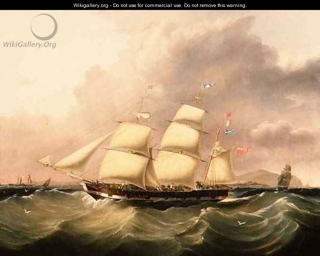 The Barque St Mary Calling for a Pilot off the Skerries Anglesey - Joseph Heard