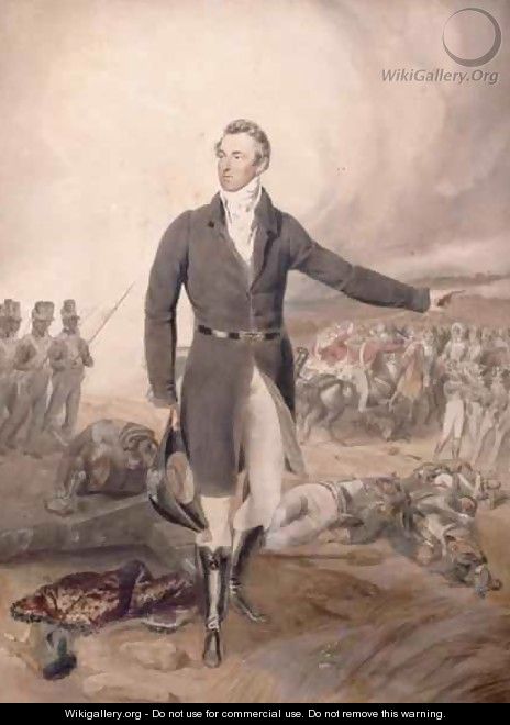 Wellington on the field of Waterloo - Thomas Heaphy