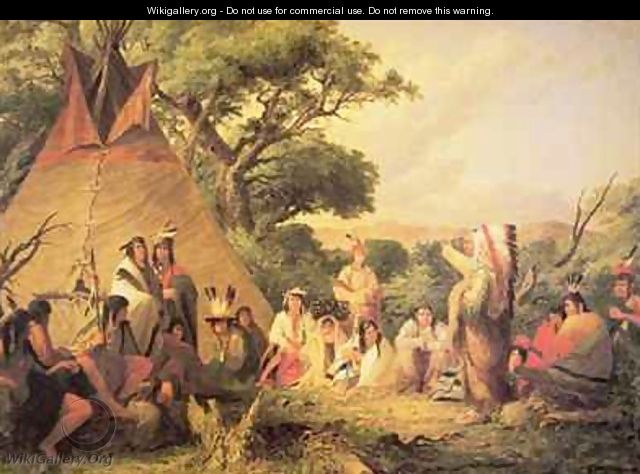 Sioux Indian Council - Seth Eastman