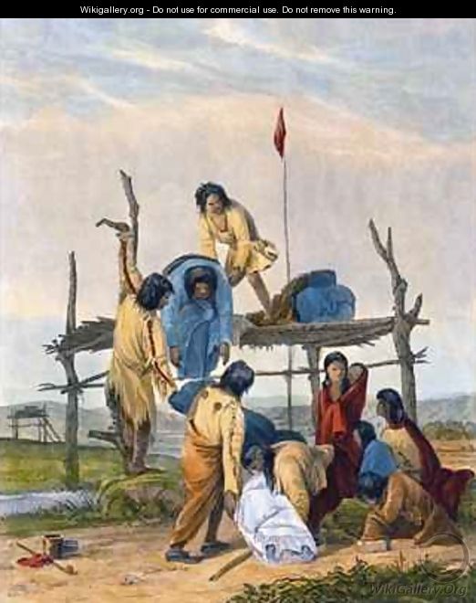 Indian Burial - (after) Eastman, Captain Seth