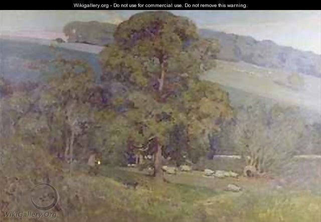 Moonlight in the Cotswolds - Sir Alfred East