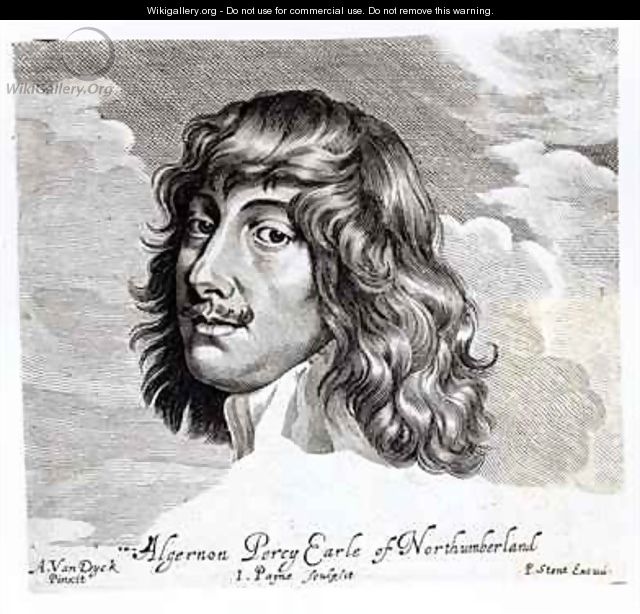 Portrait of Algernon Percy Tenth Earl of Northumberland 1602-1668 - (after) Dyck, Sir Anthony van