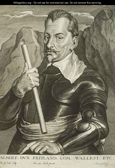 Portrait of Albrecht Wenzel Eusebius von Wallenstein - (after) Dyck, Sir Anthony van