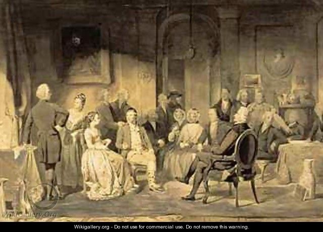 Robert Burns 1759-96 at Lord Monboddos 1714-99 Party - James Edgar
