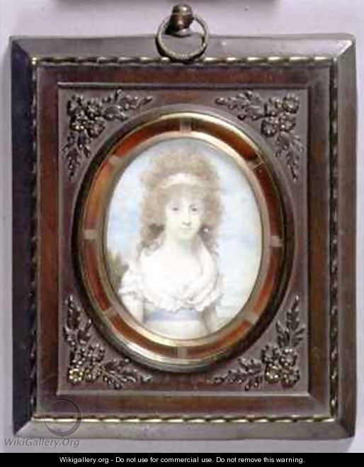 Portrait Miniature of Anna Maria Blunt - Henry Edridge