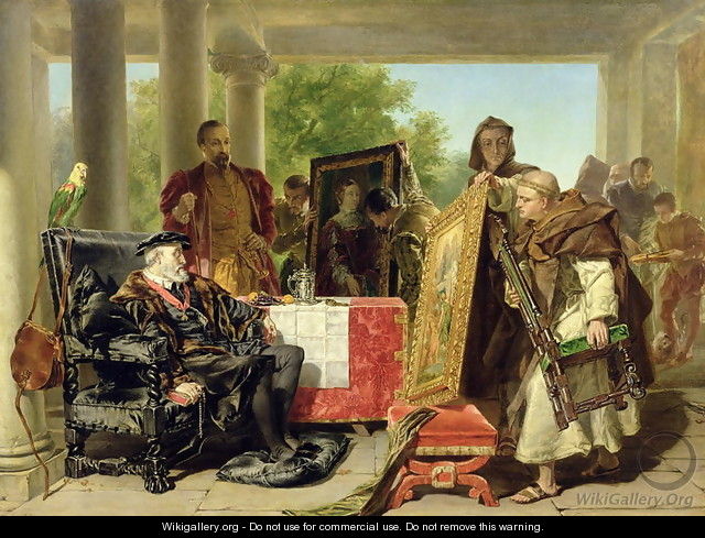 Charles V 1500-58 at the Monastery of Yuste - Alfred Elmore