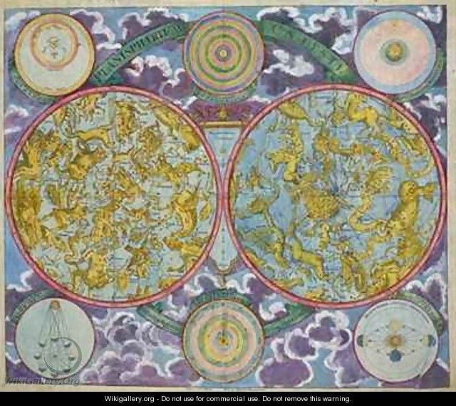 Celestial Map of the Planets - Georg Christoph II Eimmart