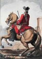 Gendarme mounted on a horse - (after) Eisen, Charles Joseph Dominique