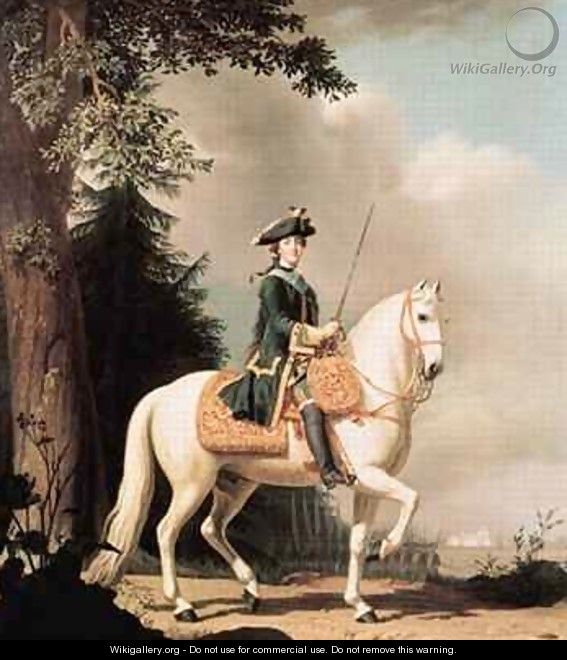Equestrian Portrait of Catherine II the Great of Russia - Vigilius Erichsen