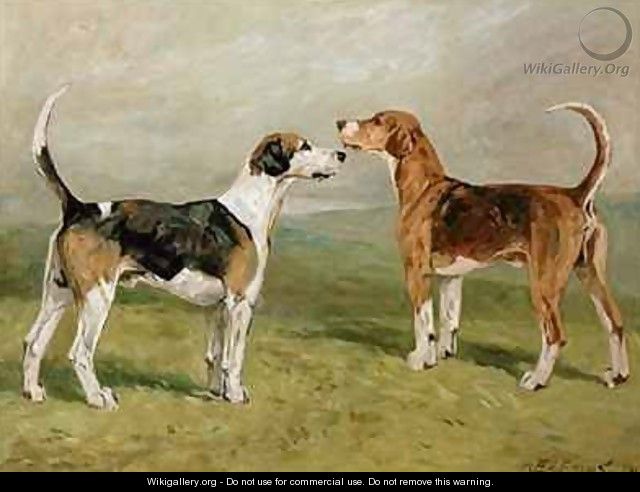 Two Hounds in a Landscape - John Emms