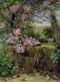 Blooming Lilacs in front of a Wall - Emilie von der Embde