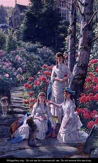 The Princesses Louise Victoria and Maude Visiting Cragside in 1884 - Henry Hetherington Emmerson