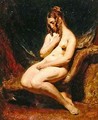 Female nude from the side - William Etty