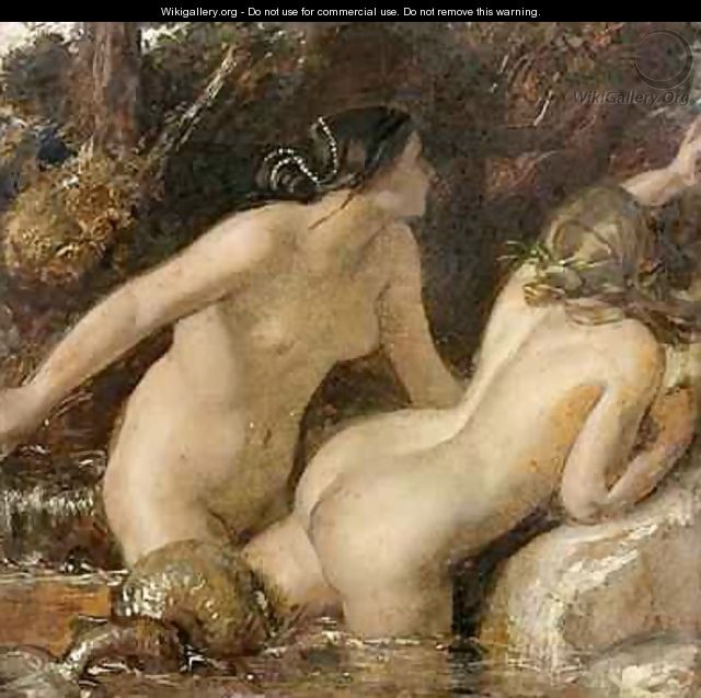 Nymphs with a Sea Monster - William Etty