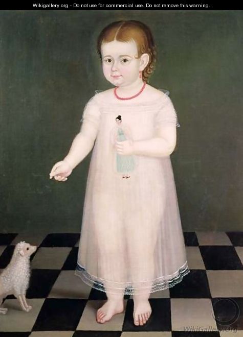 Young Girl with a Doll - Jose Maria Estrada