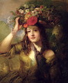 Miss Lewis as a Flower Girl - William Etty