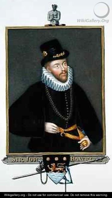 Portrait of Sir John Hawkins from Memoirs of the Court of Queen Elizabeth - Sarah Countess of Essex