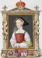 Portrait of Jane Seymour 3rd Queen of Henry VIII from Memoirs of the Court of Queen Elizabeth - Sarah Countess of Essex