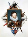Portrait of Captain Sir John Norris from Memoirs of the court of Queen Elizabeth - Sarah Countess of Essex