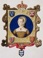 Portrait of Catherine Parr 6th Queen of Henry VIII as a Young Woman from Memoirs of the Court of Queen Elizabeth - Sarah Countess of Essex