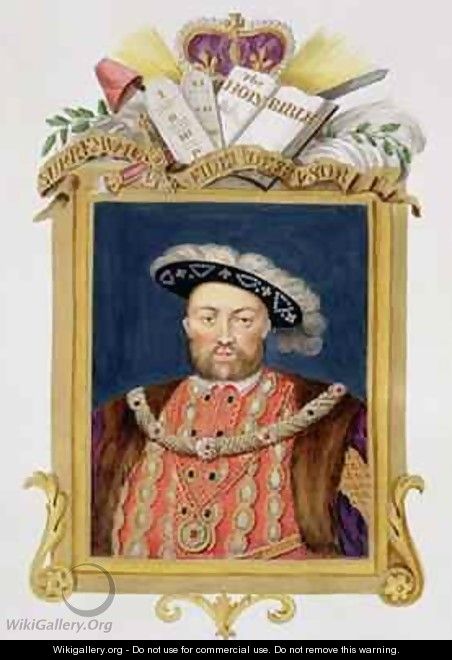 Portrait of Henry VIII as Defender of the Faith from Memoirs of the Court of Queen Elizabeth - Sarah Countess of Essex