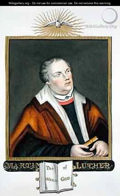 Portrait of Martin Luther from Memoirs of the Court of Queen Elizabeth - Sarah Countess of Essex