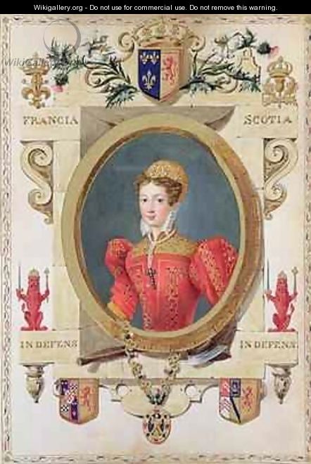 Portrait of Mary Queen of Scots from Memoirs of the Court of Queen Elizabeth - Sarah Countess of Essex
