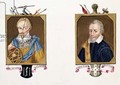 Double portrait of Sir Humphrey Gilbert and Sir Richard Grenville from Memoirs of the Court of Queen Elizabeth - Sarah Countess of Essex