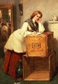 Lady Writing a Letter - Thomas Faed
