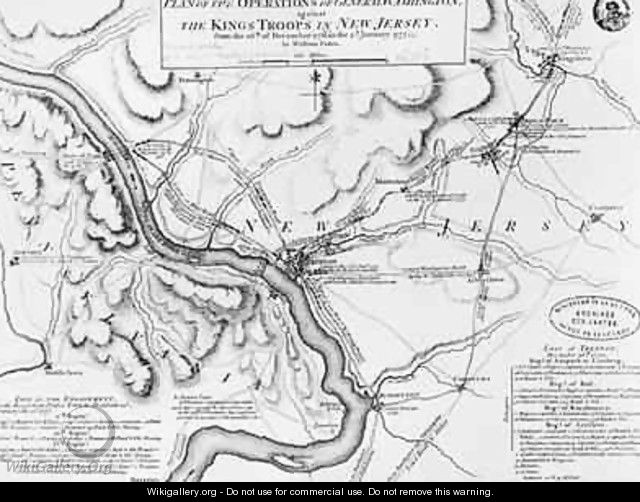 Plan of the Operations of General Washington - William Faden